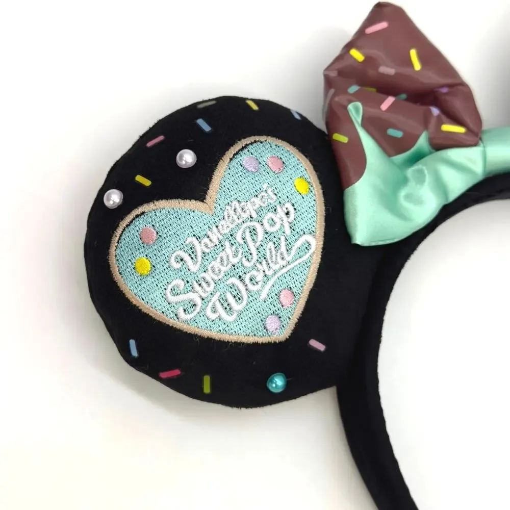 Vanellope’s Sweet Pop World Black Minnie Mouse Ears Disney Wreck It Ralph